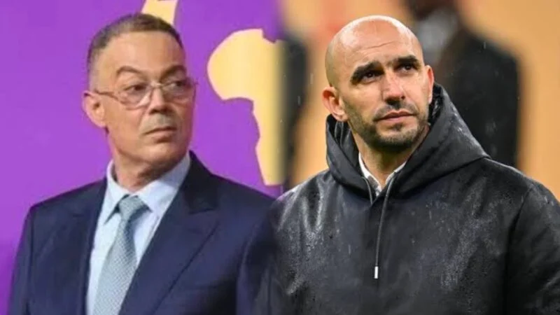 اجتماع حاسم بين لقجع والركراكي يحدد مستقبله مع المنتخب المغربي
