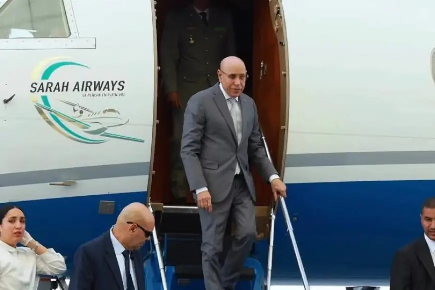 طيران مغربي خاص يؤمن رحلة الرئيس الموريتاني إلى الإمارات
