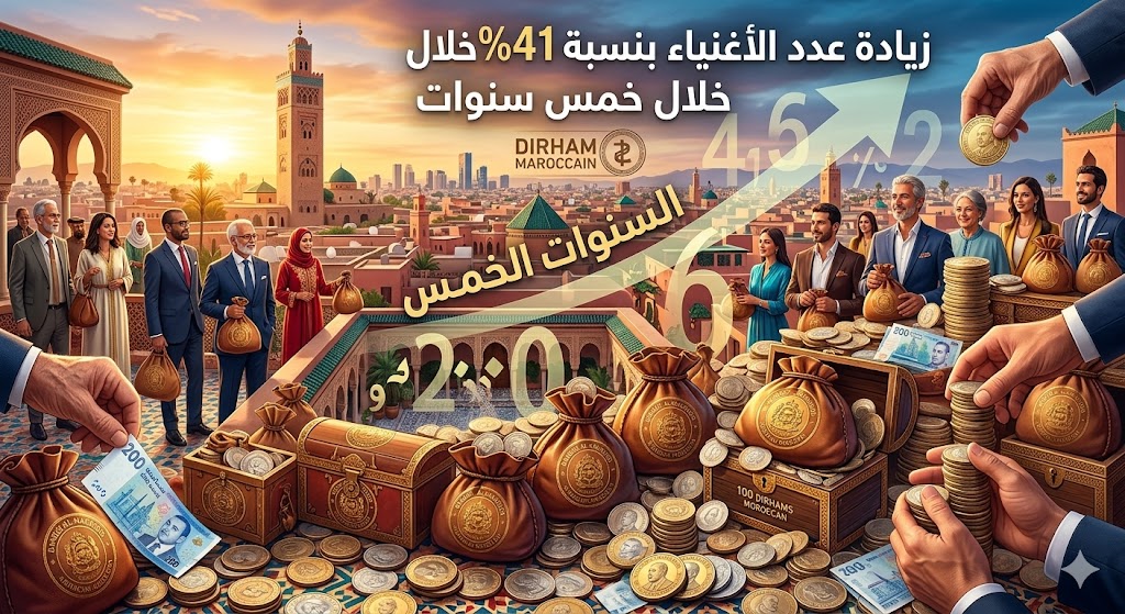 طفرة في ثروات المغرب: زيادة عدد الأغنياء بنسبة 41% خلال خمس سنوات