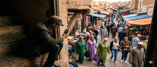 سنتان سجناً و10 آلاف درهم غرامة لشاب ضبط متلبساً بتصوير نساء سراً في سوق تاونات