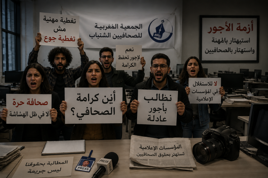 بسبب أزمة الأجور.. الجمعية المغربية للصحافيين الشباب تندد باستهتار المؤسسات