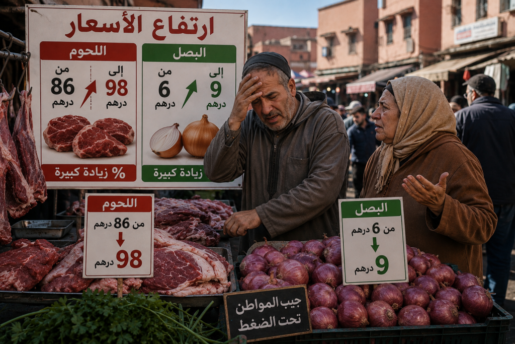 تفاقم أزمة الغلاء مع صعود أسعار اللحوم والبصل