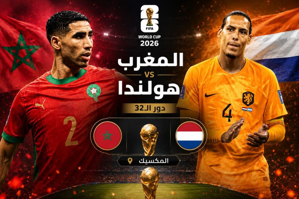القنوات الناقلة لمواجهة المغرب وهولندا في كأس العالم