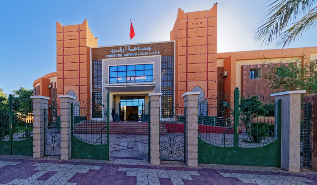 واحة نخيل قرب أرفود